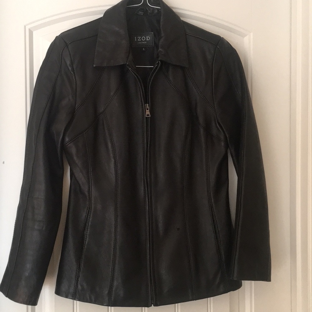 Izod woman’s leather jacket- S